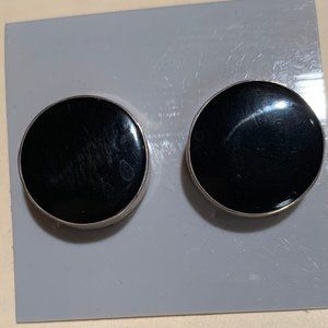 Sterling Silver Black Onyx Earrings